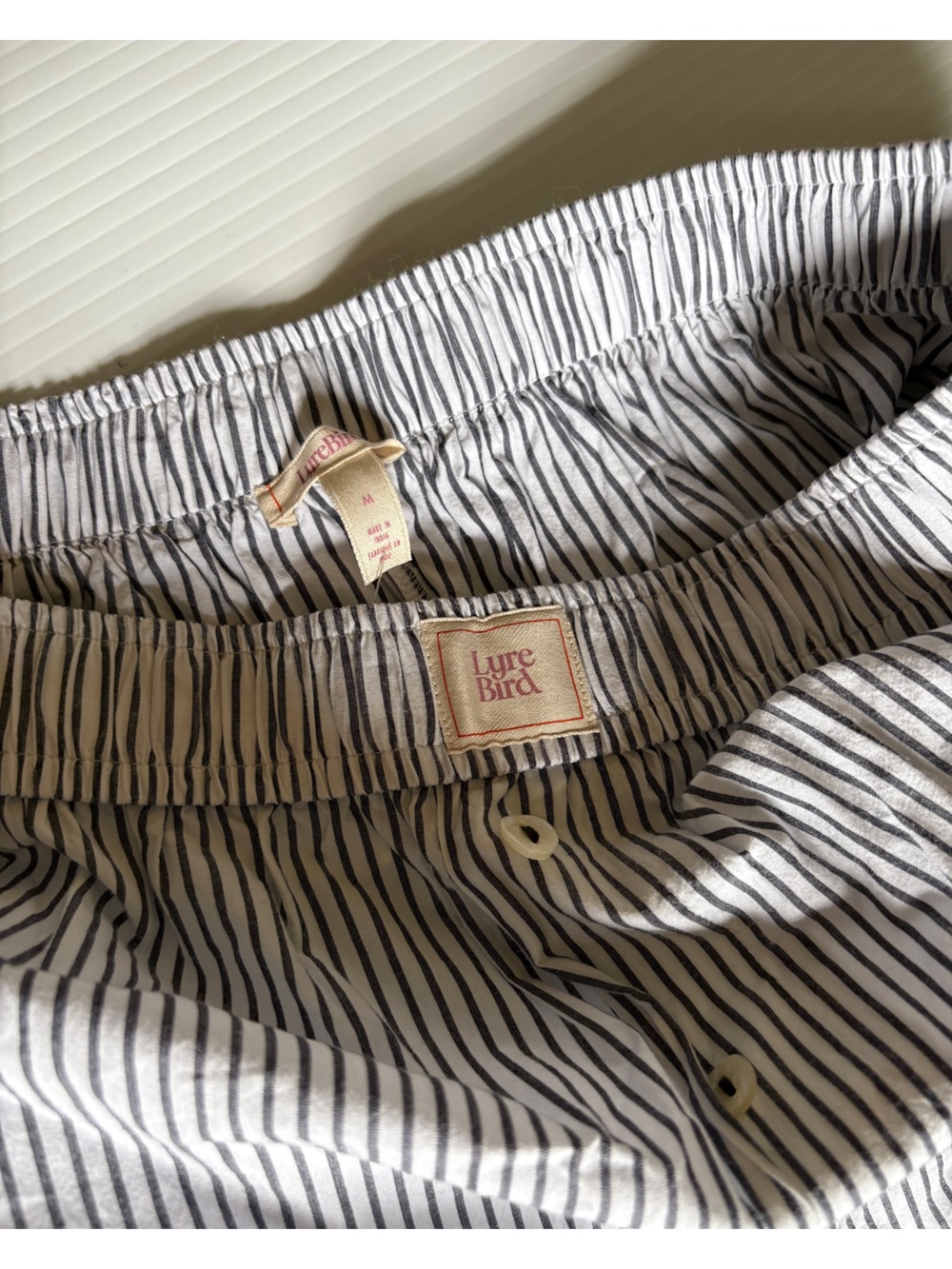 Anthropologie LyreBird The Wren Boxer Pajama Pants Size M - Picture 2 of 5